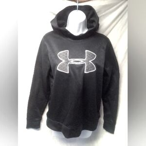 Under Armour Black and White Logo Hoodie